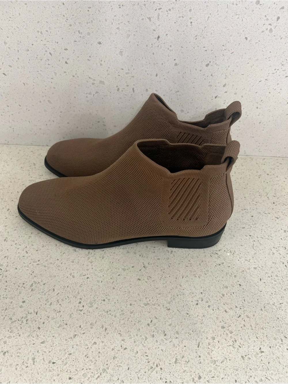Vivaia Ryan Pro Square Toe Water-Repellent Ankle Boots In Espresso Size 36=5.5-6